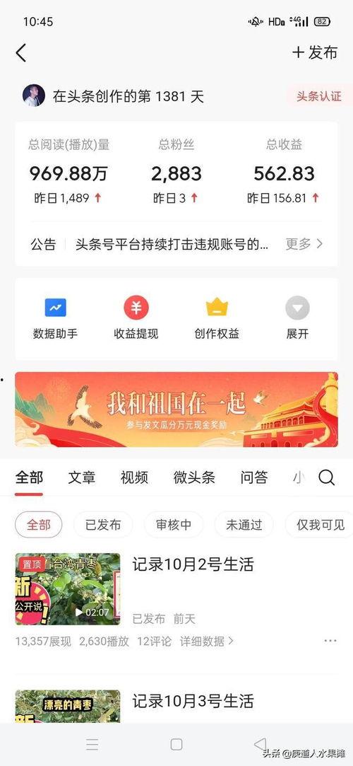 头条发表什么会有收益,揭秘如何通过发布内容赚取收益