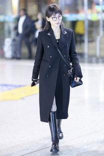 小个子明星穿大衣,小个子明星演绎大衣时尚风潮